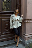 Alden Short Trench Jacket Pebble