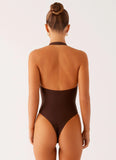 Delia One Piece Swimsuit Chocolate