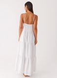 Lotty Linen Maxi Dress White
