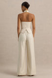 Bellarose Nude Wide Leg Trousers