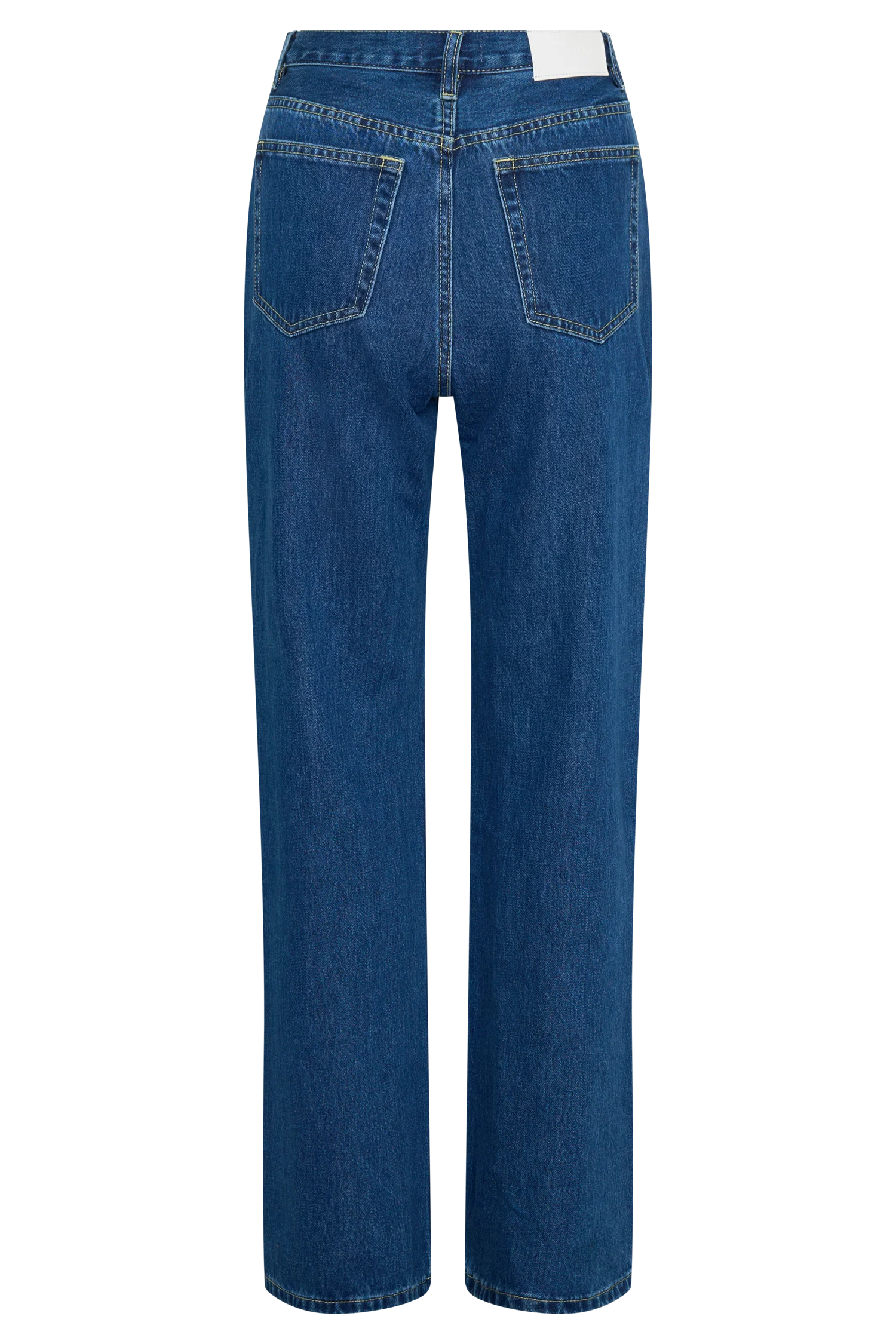 Janine High Waisted Straight Leg Jeans Dark Blue