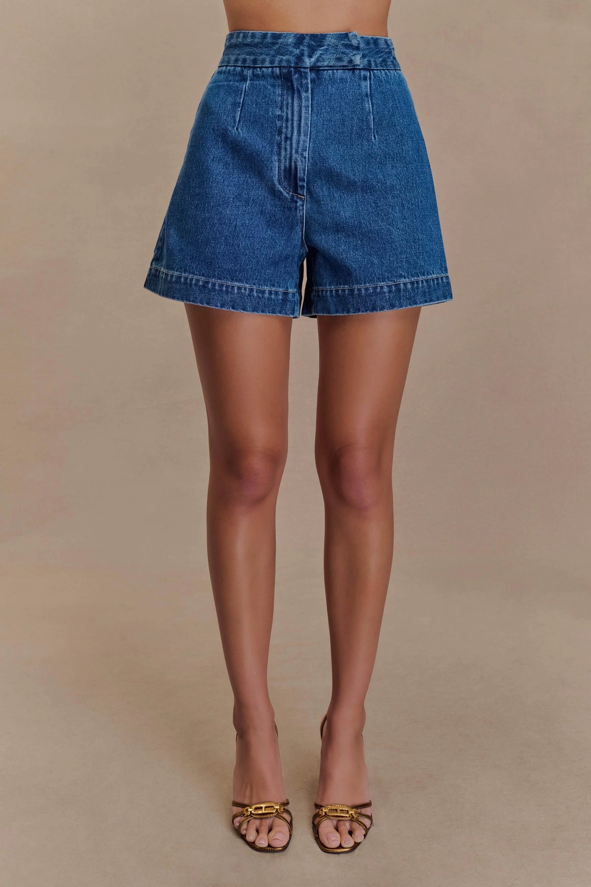 Abel Denim Shorts Dark Blue
