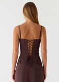 Ania Corset Top Chocolate