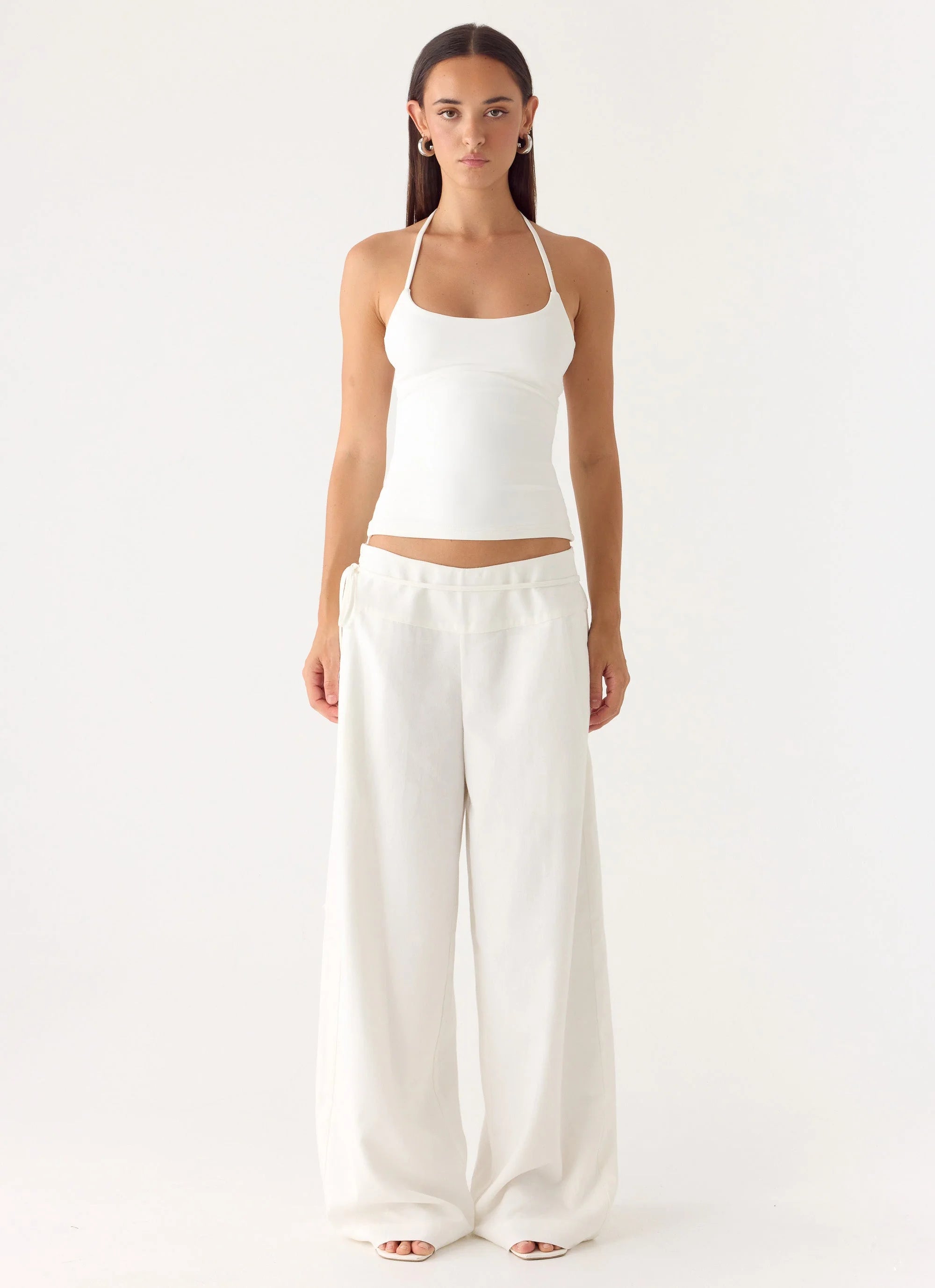 Isobel Linen Pants White