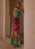 Morning Crush Cowl Maxi Dress Jungle Bloom