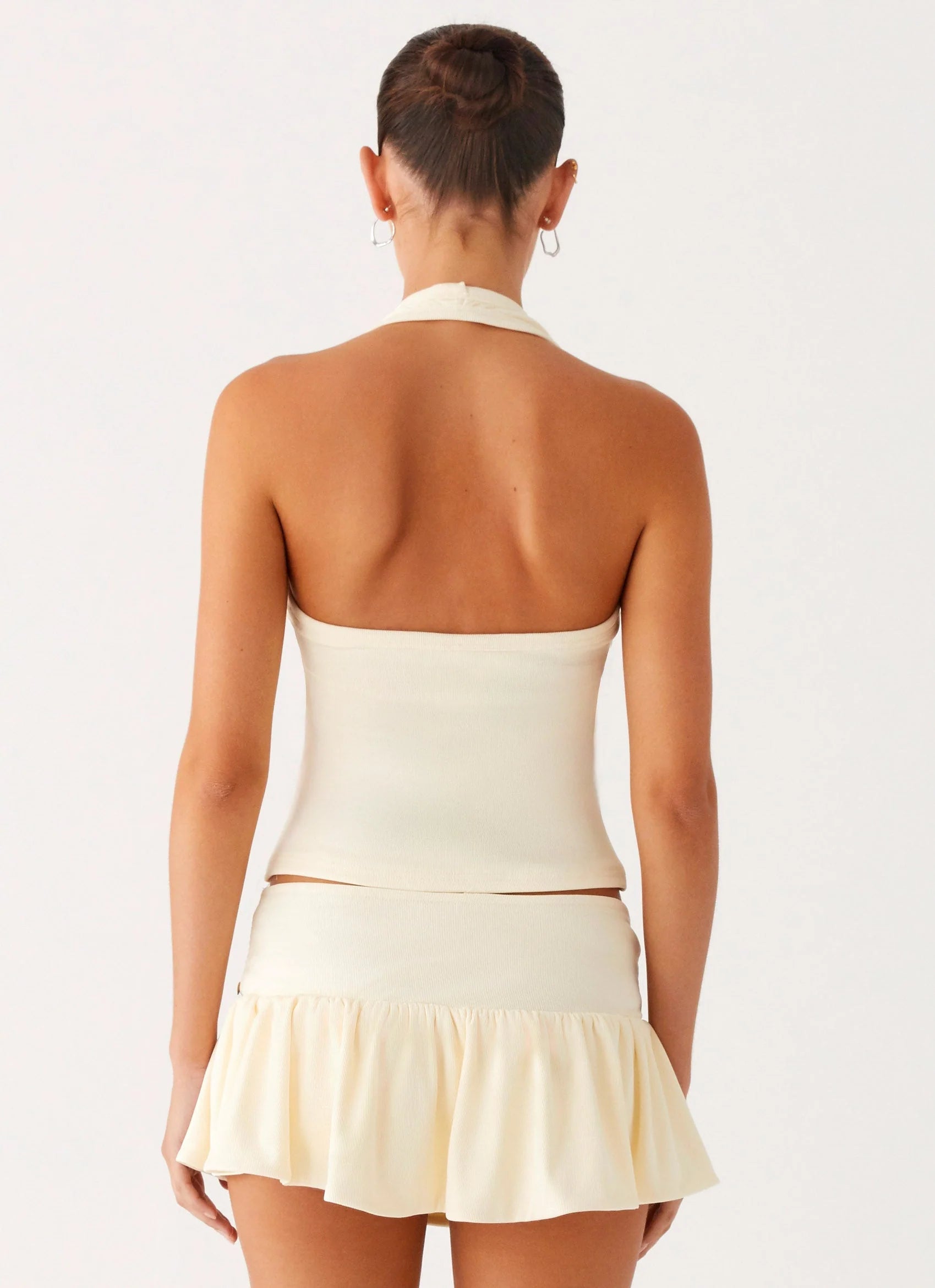 Vegas Nights Low Rise Skort Yellow
