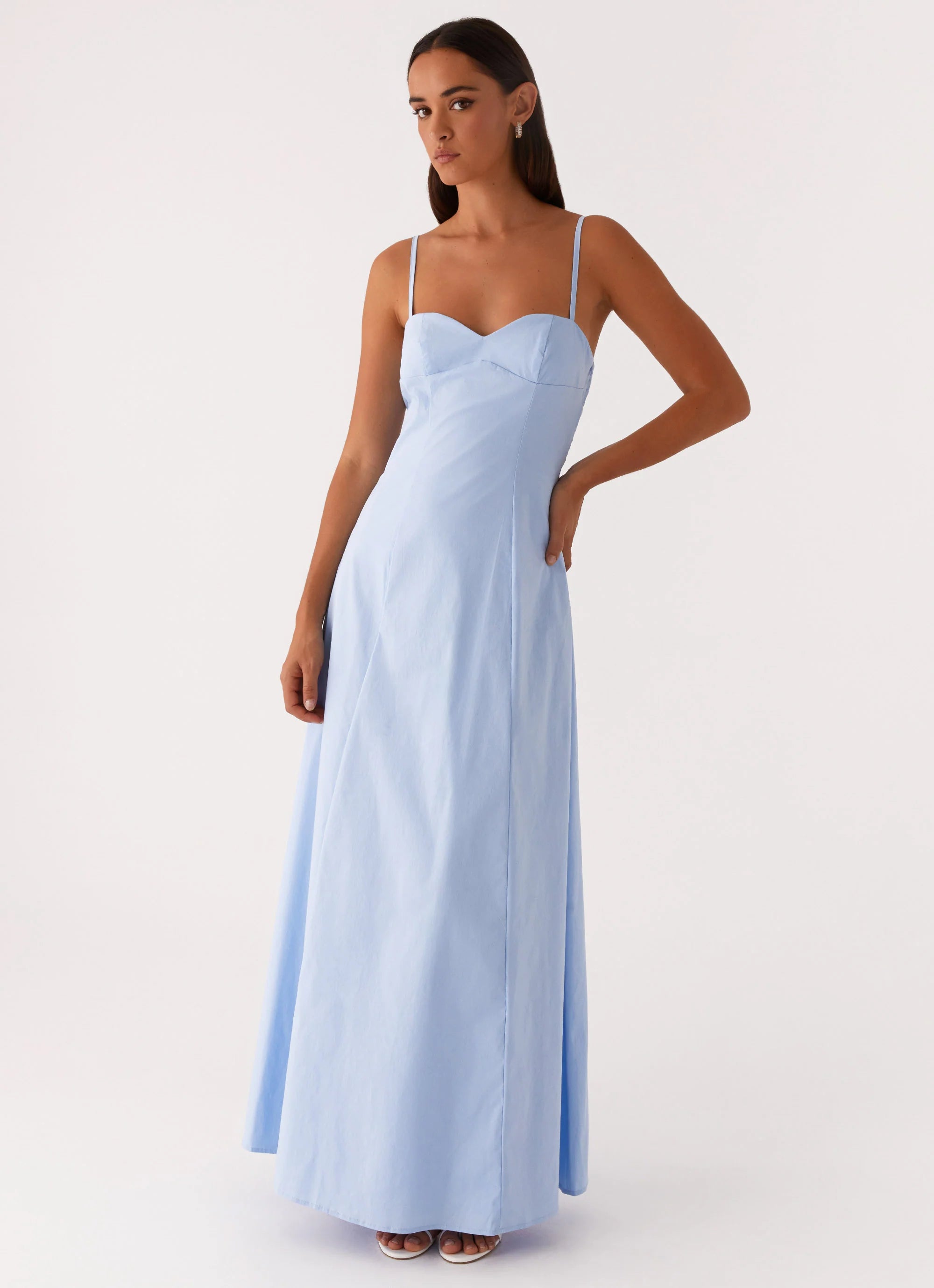 Clear As Day Maxi Dress Blue