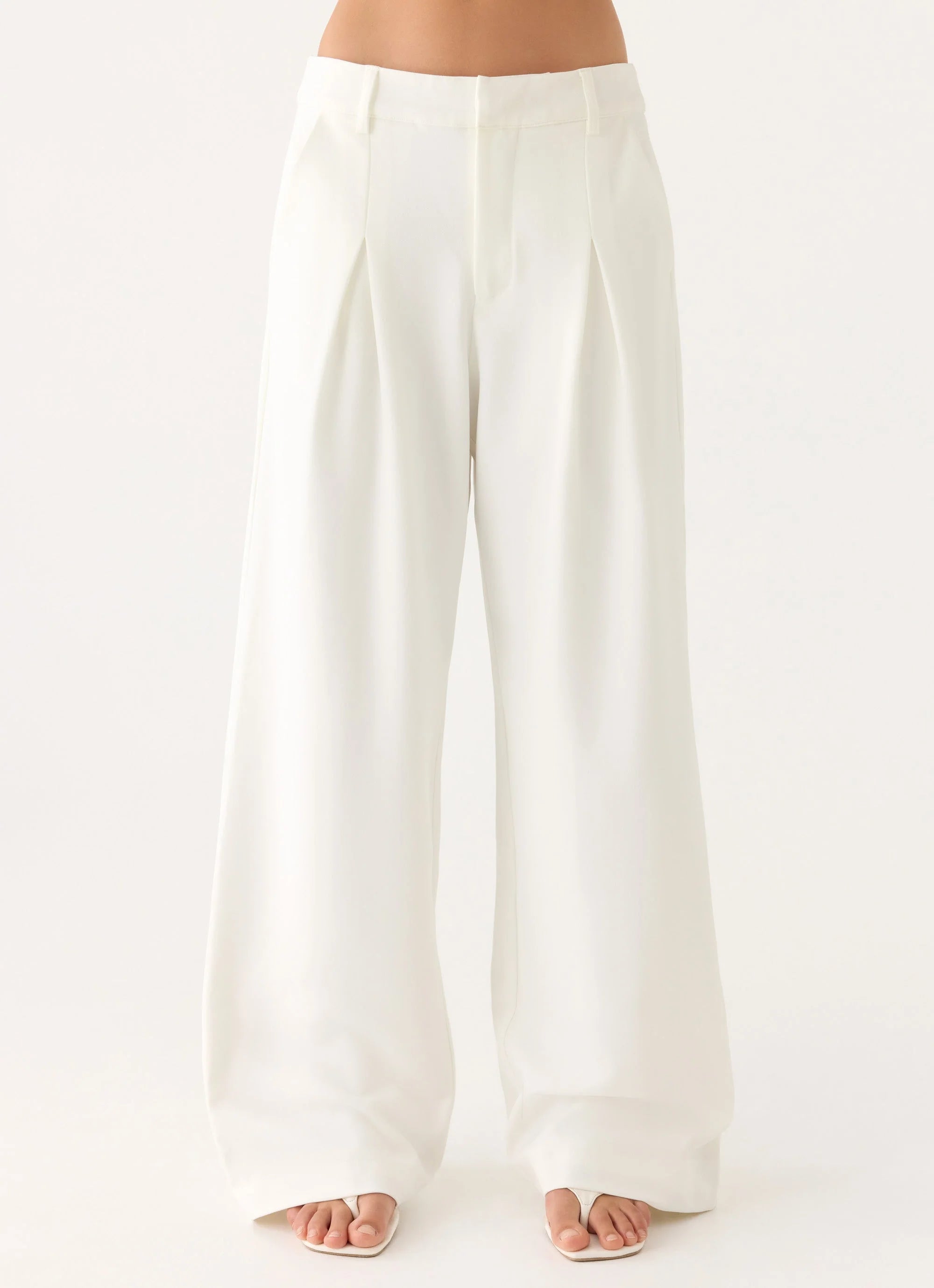Sora Low Rise Pant White