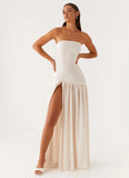Eden Strapless Maxi Dress Ivory