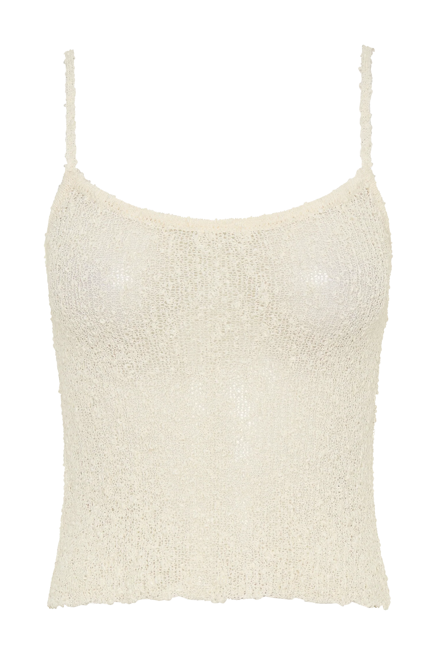 Mattais Boucle Knit Top Ivory