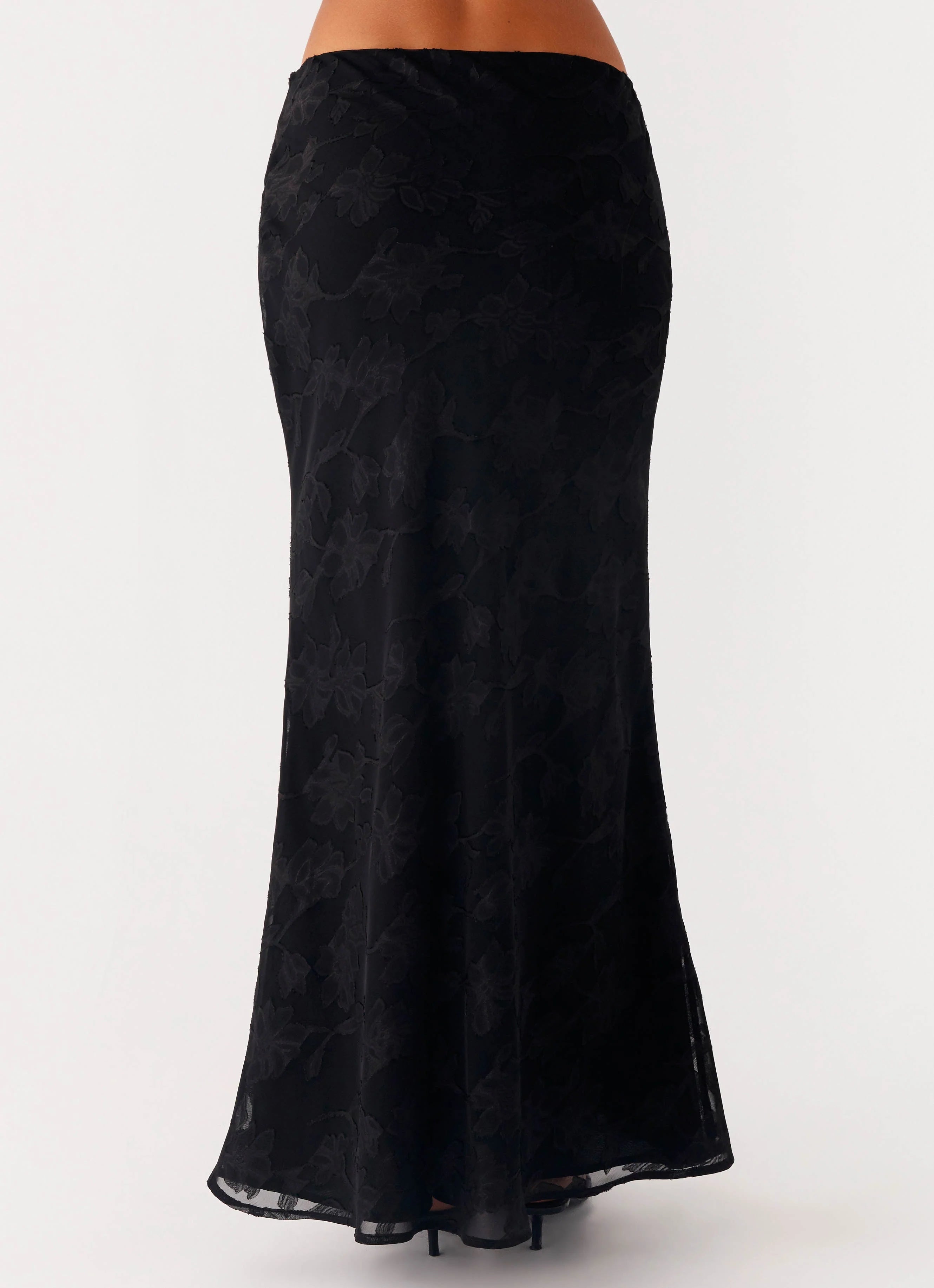 Starlit Maxi Skirt Black