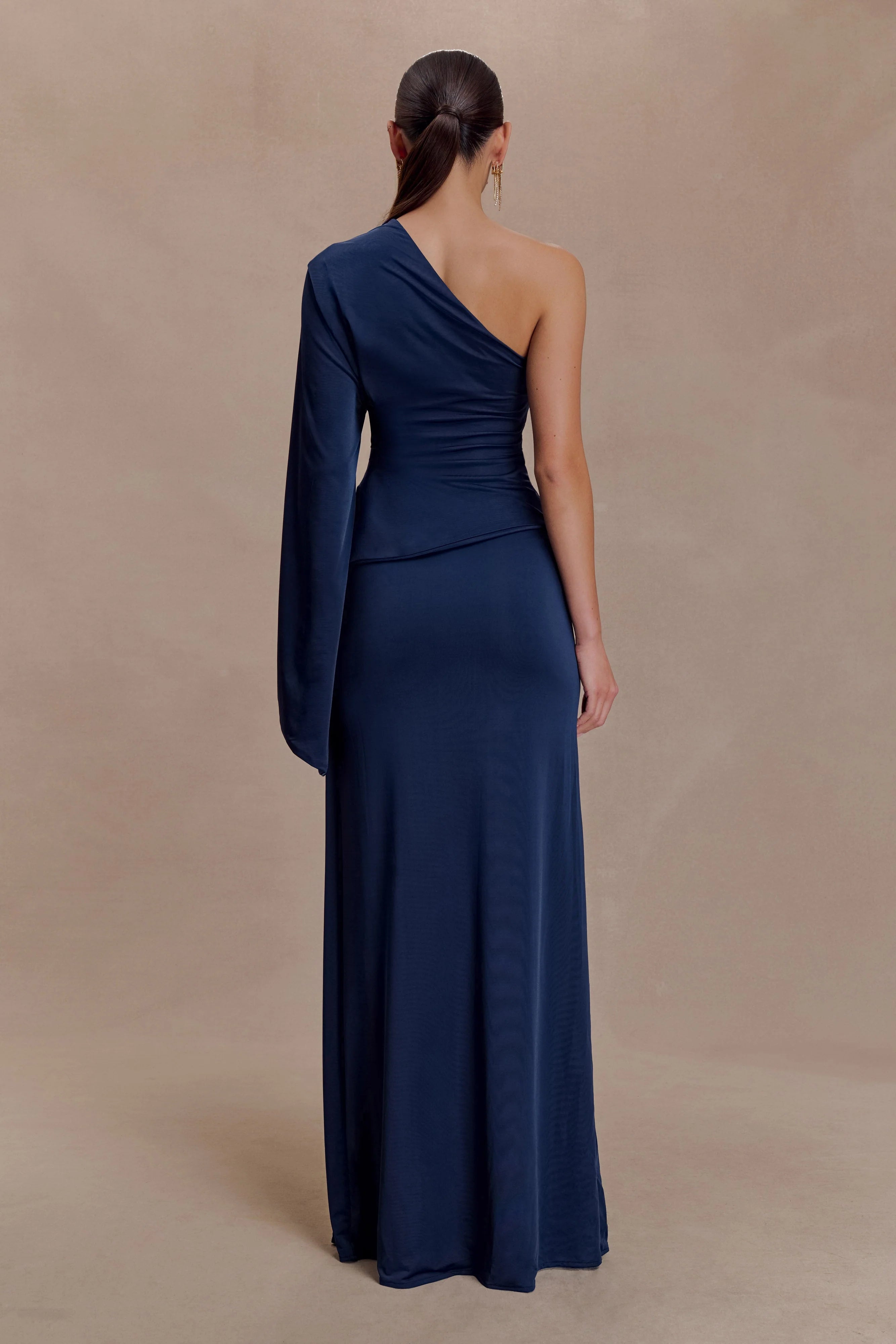 Vivica Slinky One Shoulder Top Midnight Navy