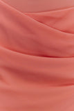 Daria Draped Chiffon Maxi Dress - Pastel Nectarine