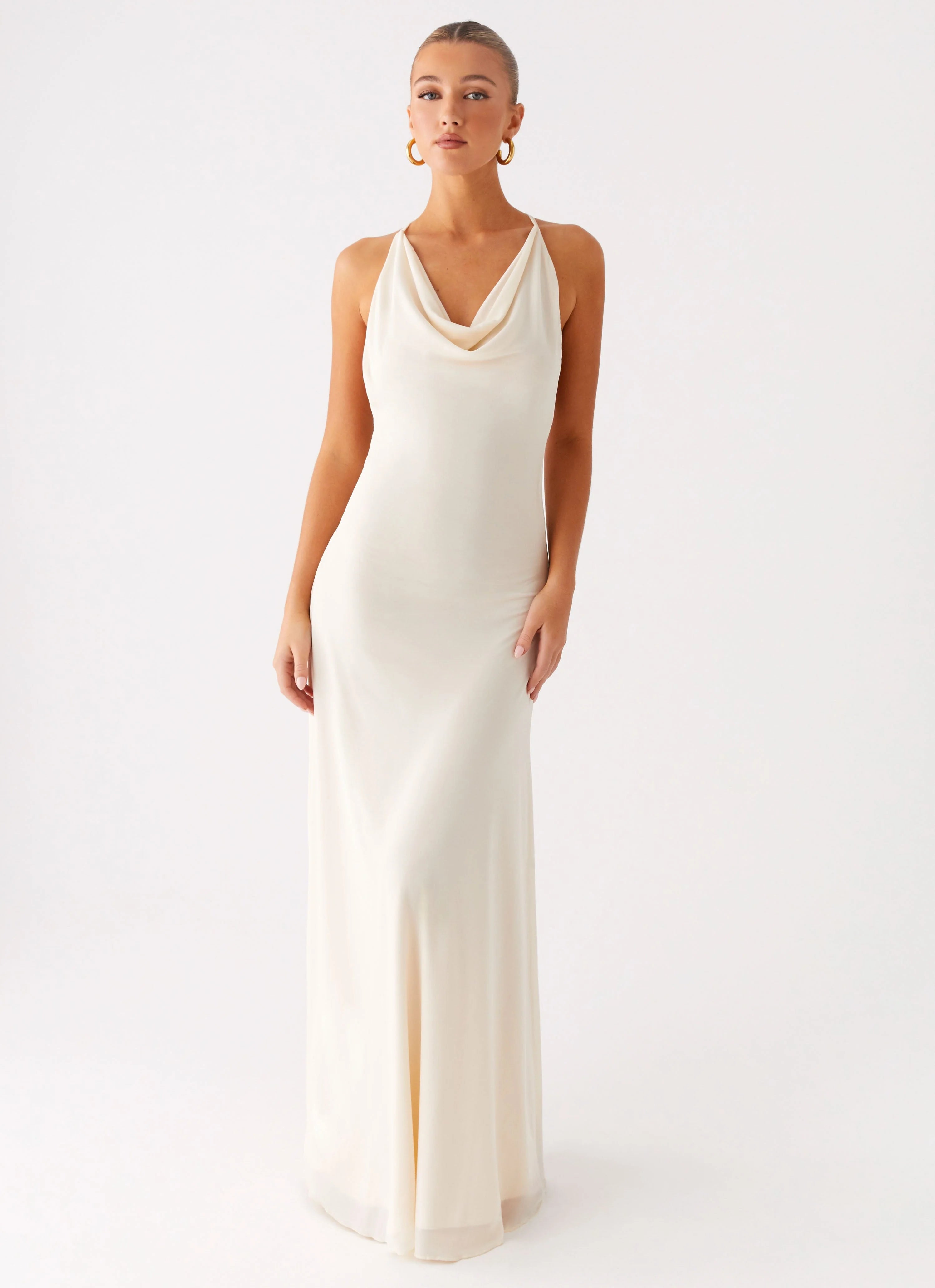 Dahliana Maxi Dress Off White