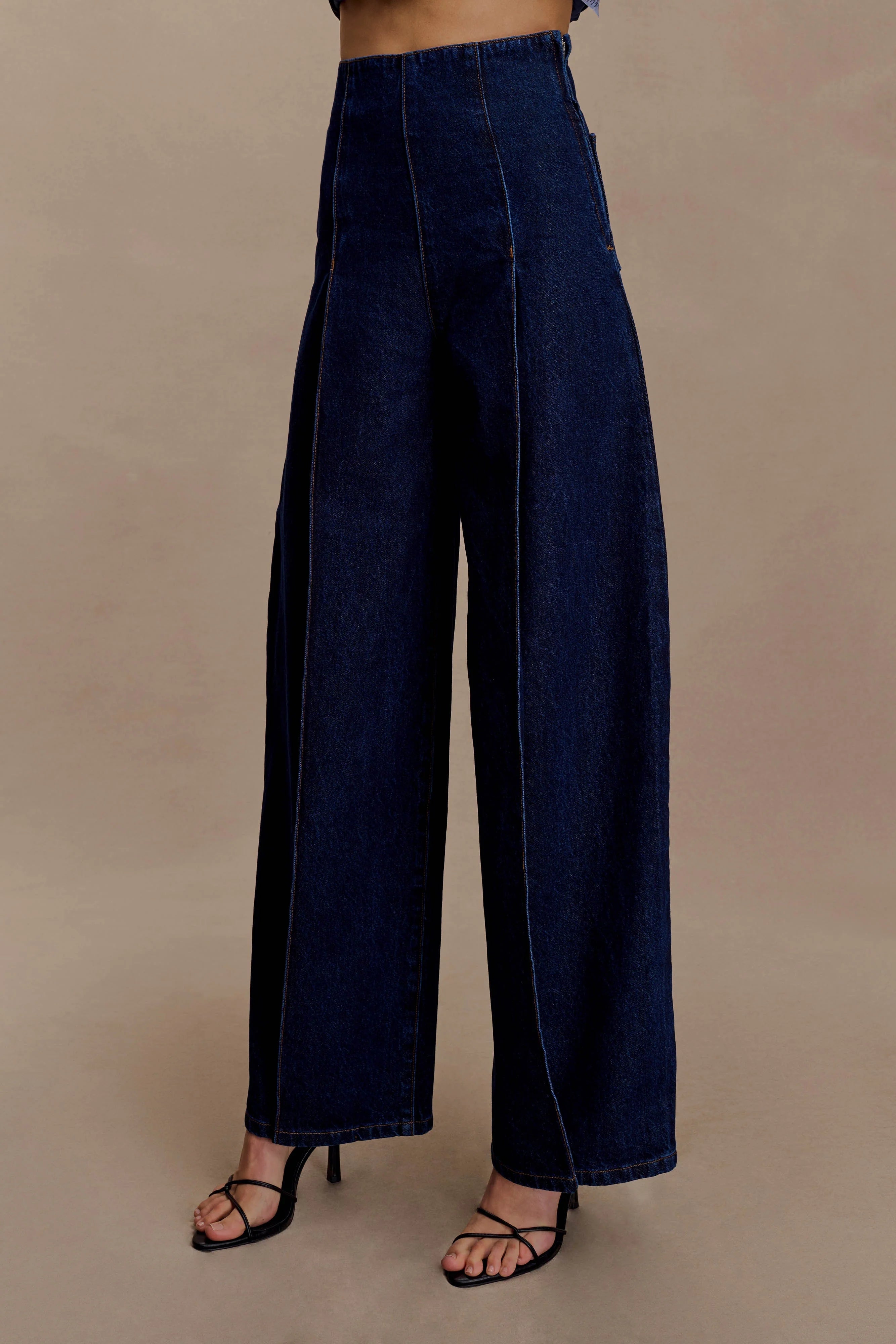 Beatrix High Rise Denim Jeans Indigo Blue
