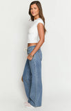 Beau Mid Wash Tie Waist Denim Jeans