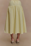 Amirah Midi Skirt Lemon
