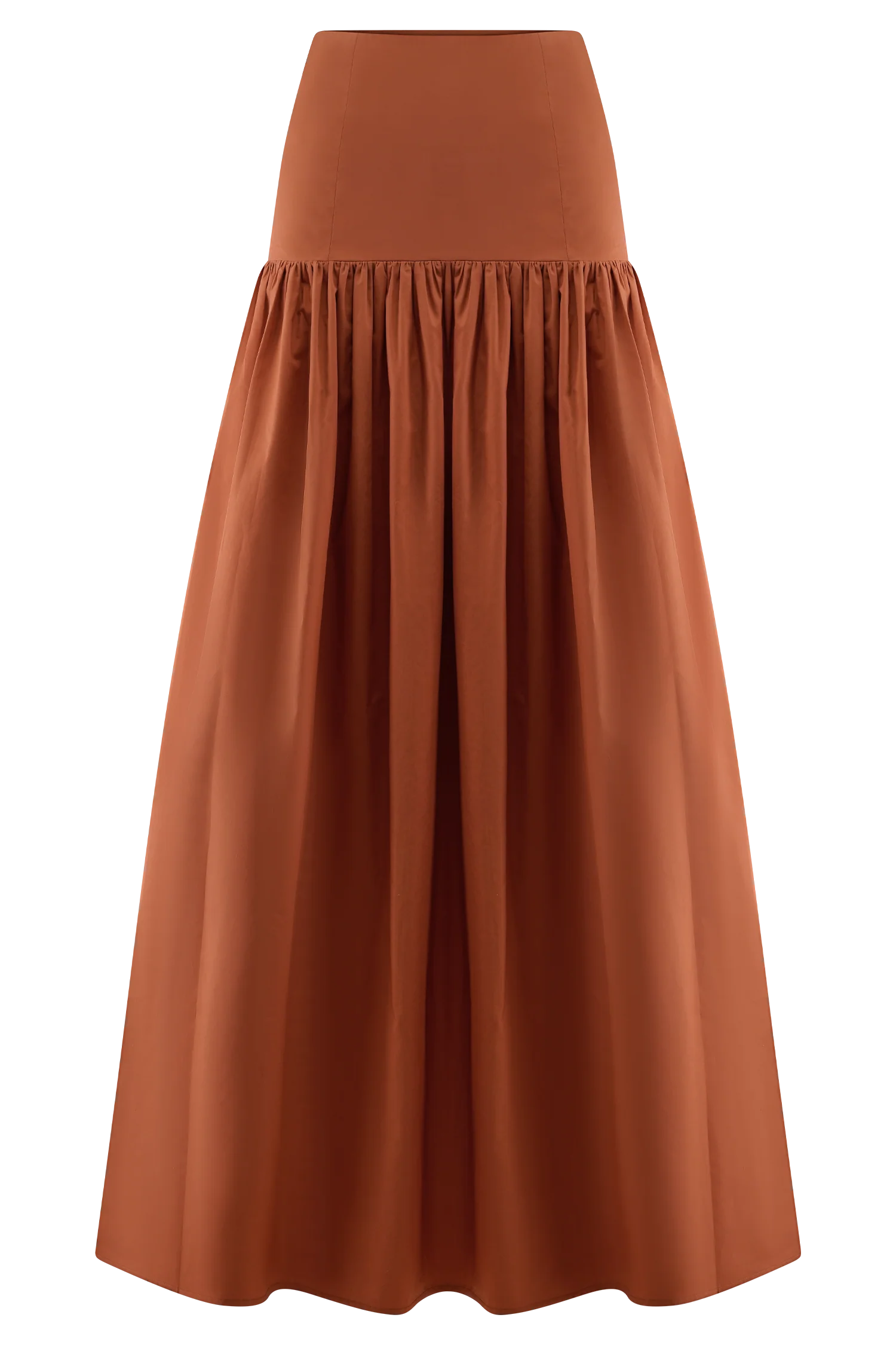Autumn Maxi Skirt Burnt Orange