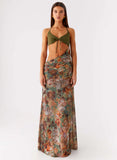 Overgrown Maxi Dress Vintage Blossom
