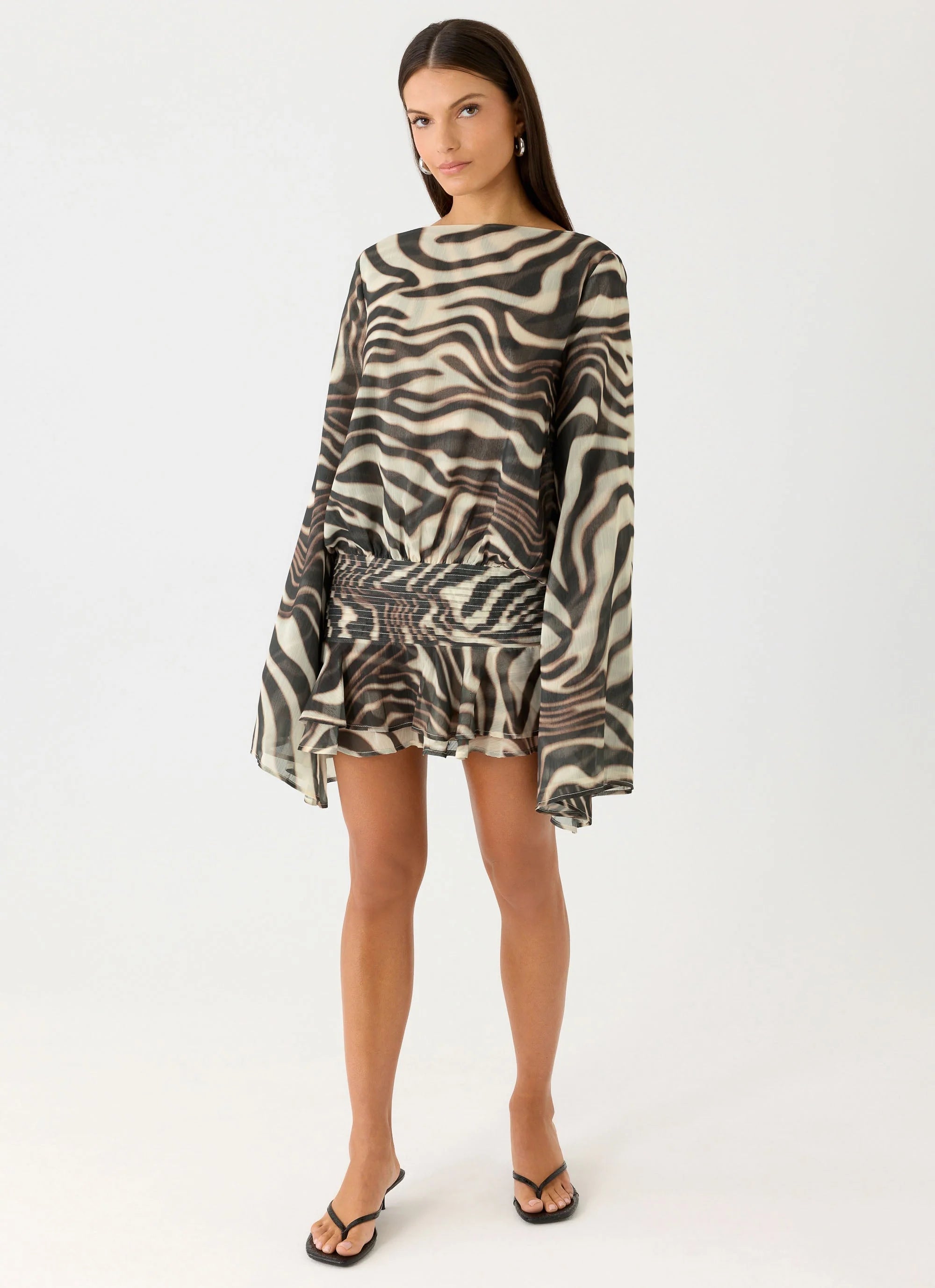 Elisana Mini Dress Zebra