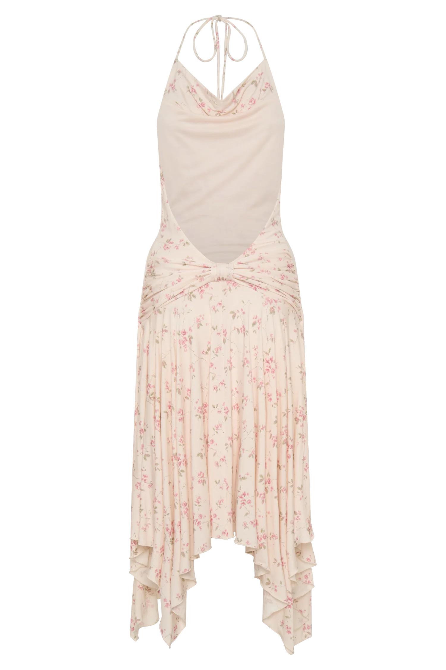 Sylvie Modal Hankie Midi Dress Floral Ditsy Print