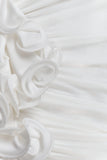 Alessandra Slinky Ruffle Top Ivory