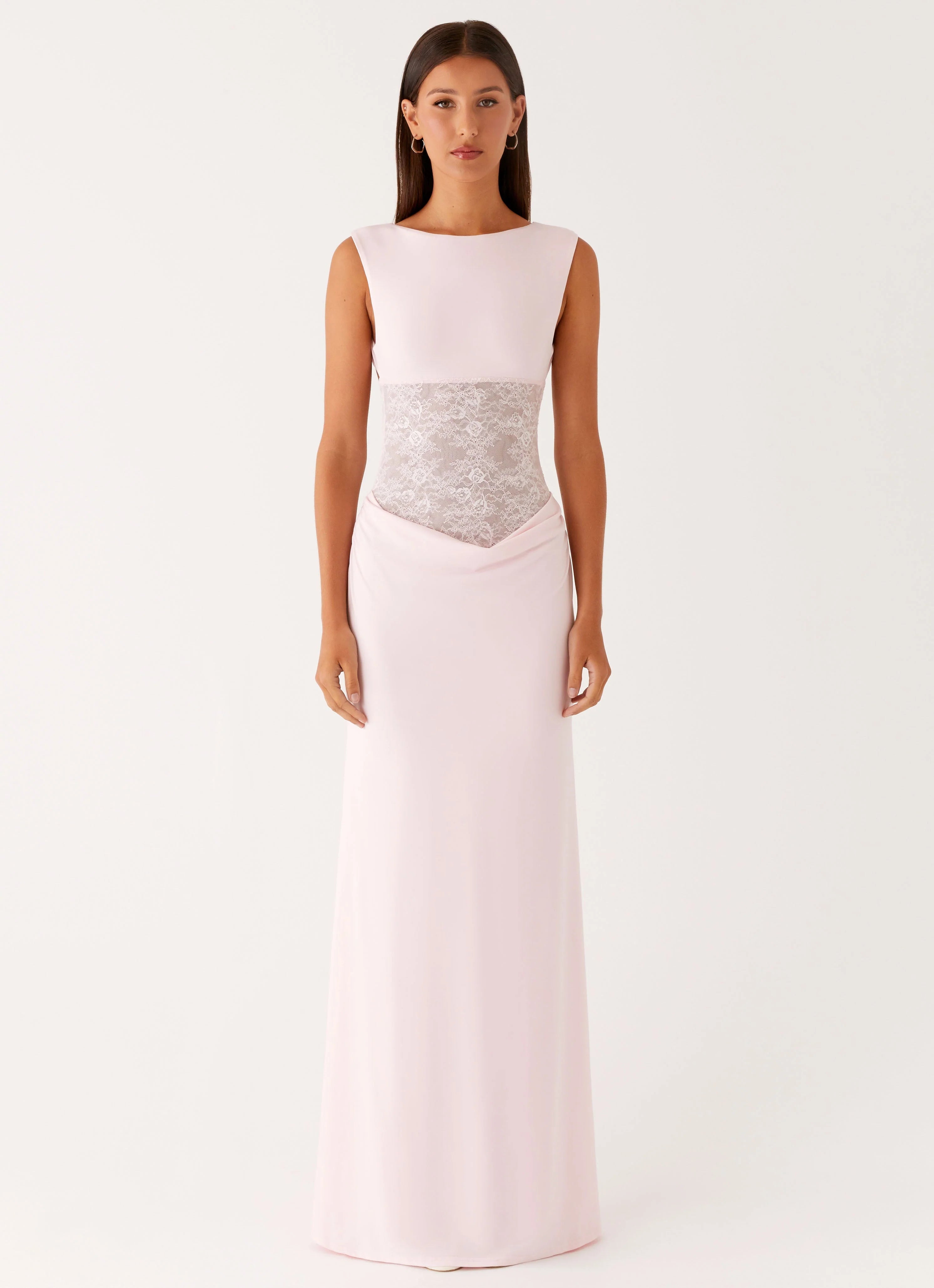 Love Tease Maxi Dress Baby Pink