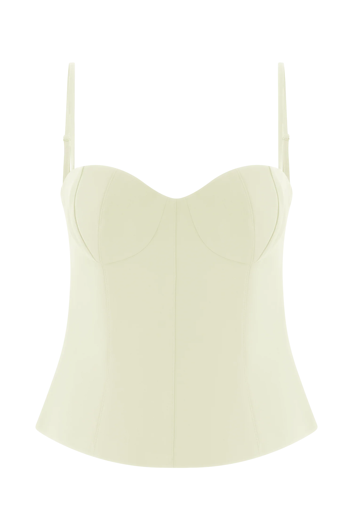 Jaime Spaghetti Strap Suiting Top Ivory