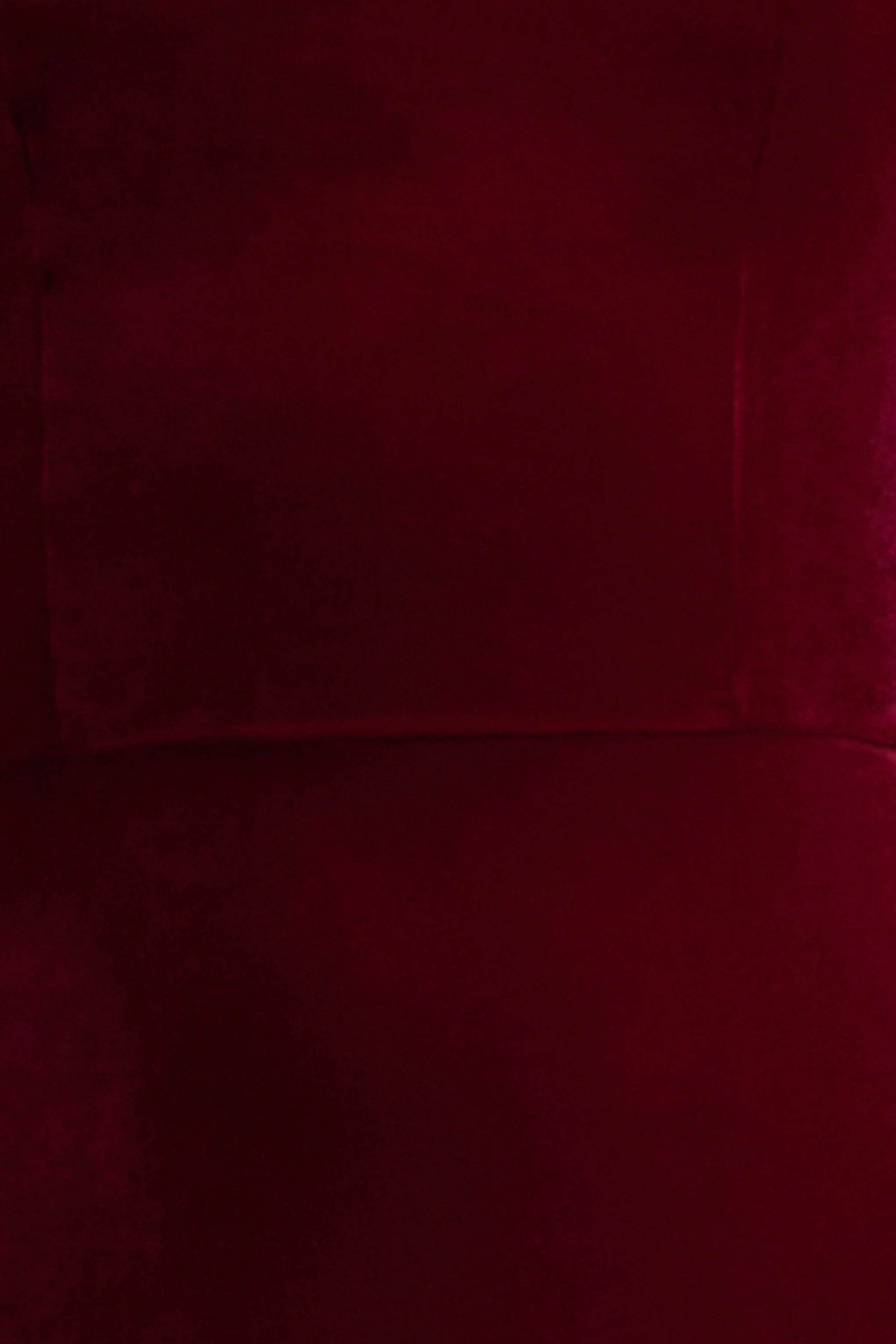 Illusion Burgundy Velvet Bandeau Maxi Dress With Bow Detail