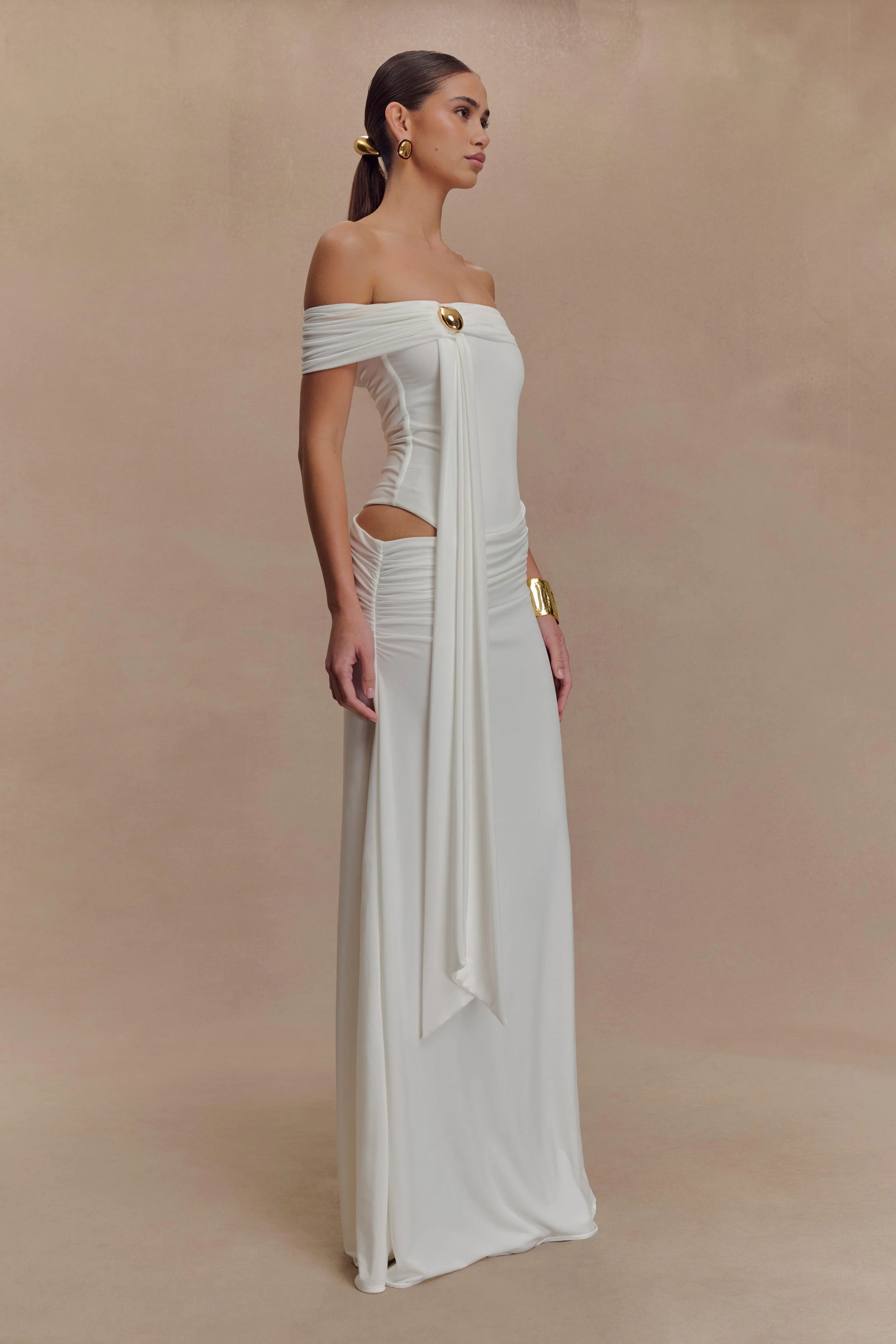 Oliver Slinky Maxi Dress White