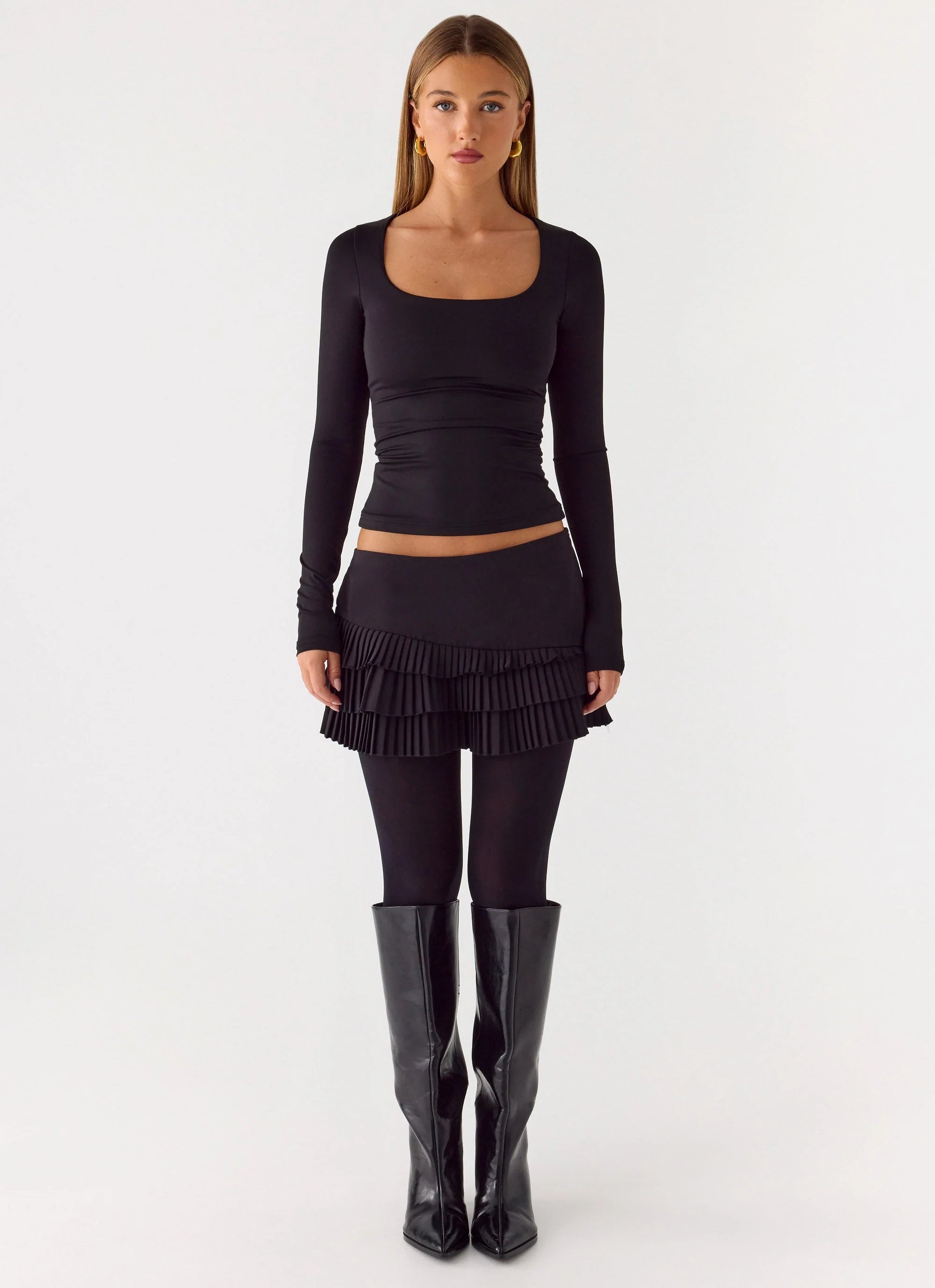 Skyler Mini Skort Black