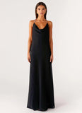 Morning Crush Cowl Maxi Dress Black
