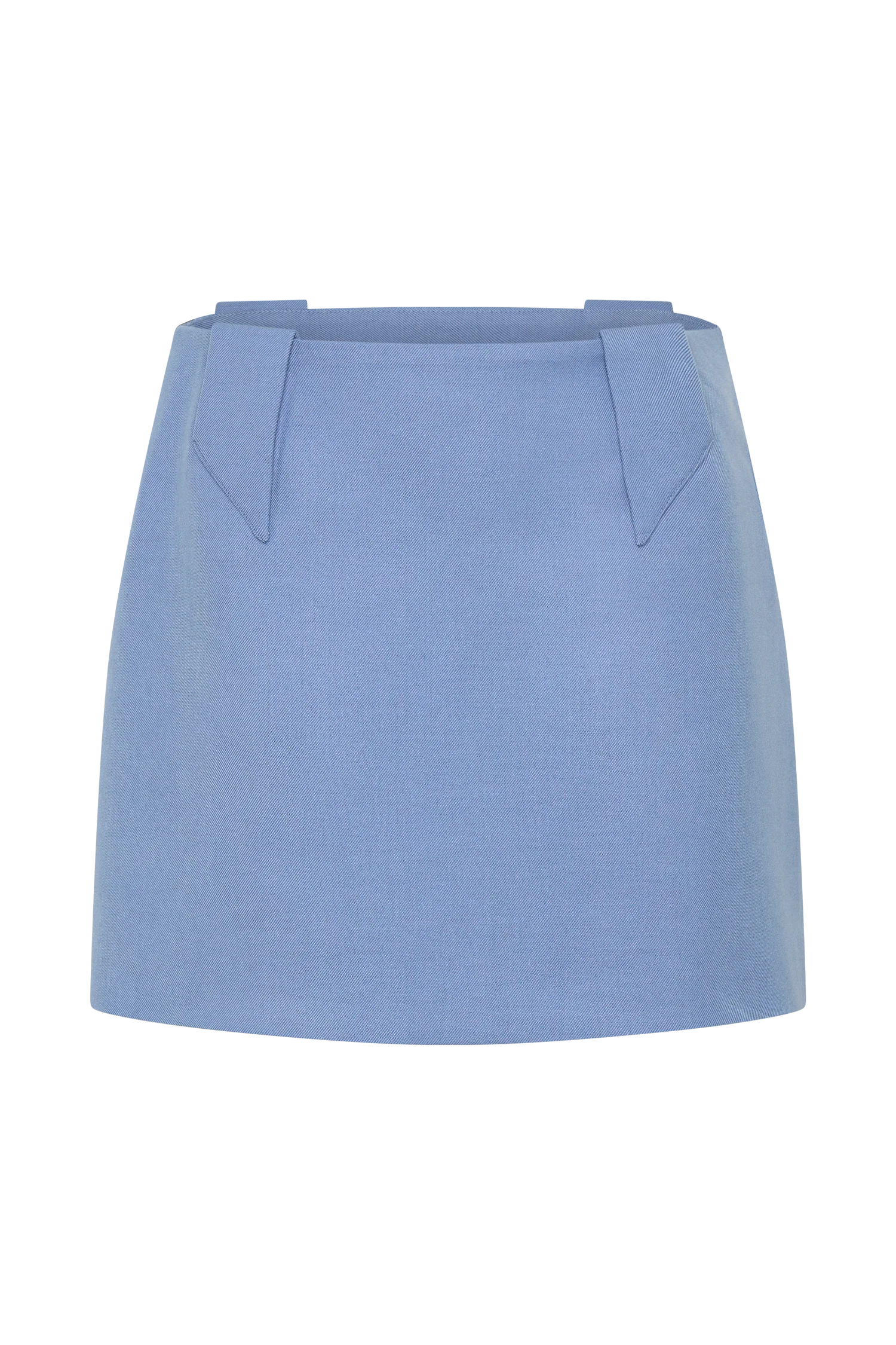 Gina Suiting Mini Skirt Ocean Blue