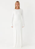 Elmont Long Sleeve Maxi Dress White