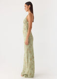 Ultra Quiet Halter Maxi Dress Wispy Fern