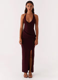 Lucky You Knit Maxi Dress Mulberry