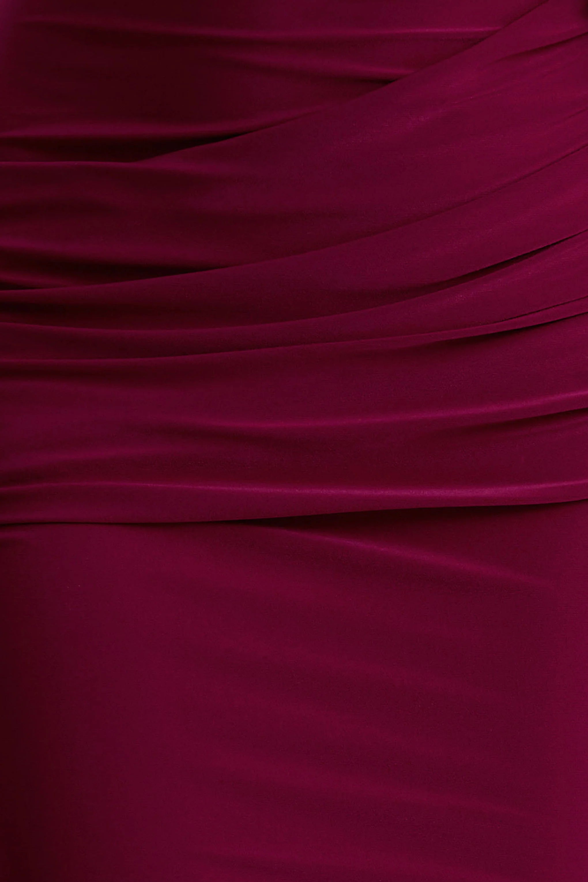 Maeve Burgundy Cape Sleeve Draped Maxi Dress
