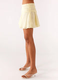 Delight Me Low Rise Mini Skirt Yellow