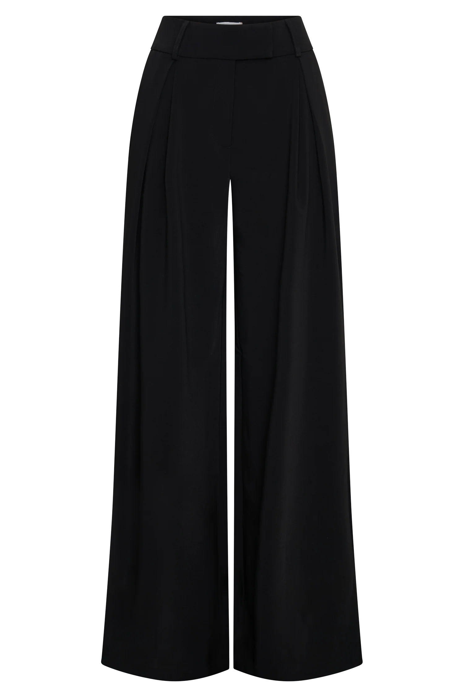 Jacqueline Pleated Wide Leg Pants Black