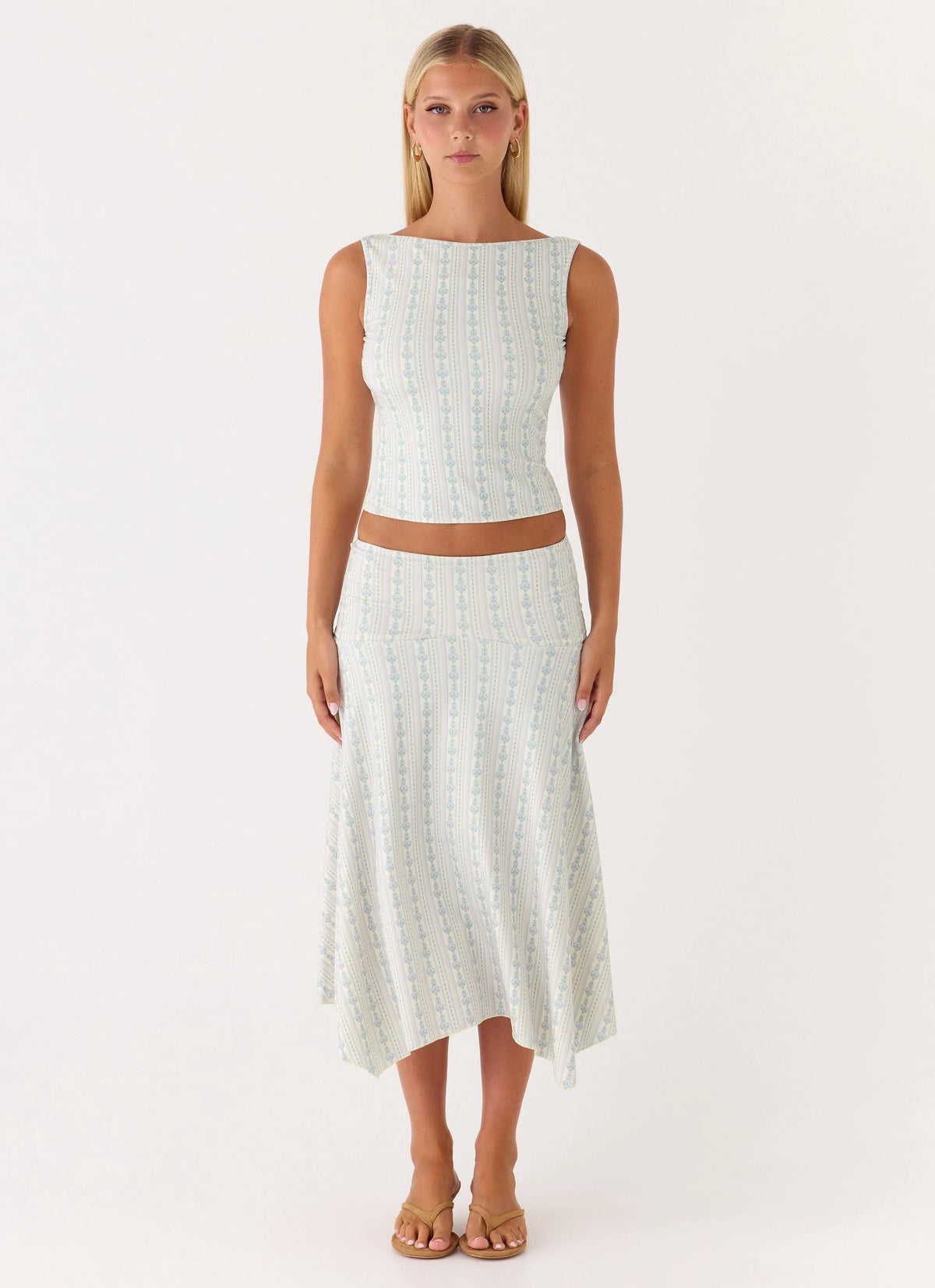 Katta Midi Skirt Vintage Stripe