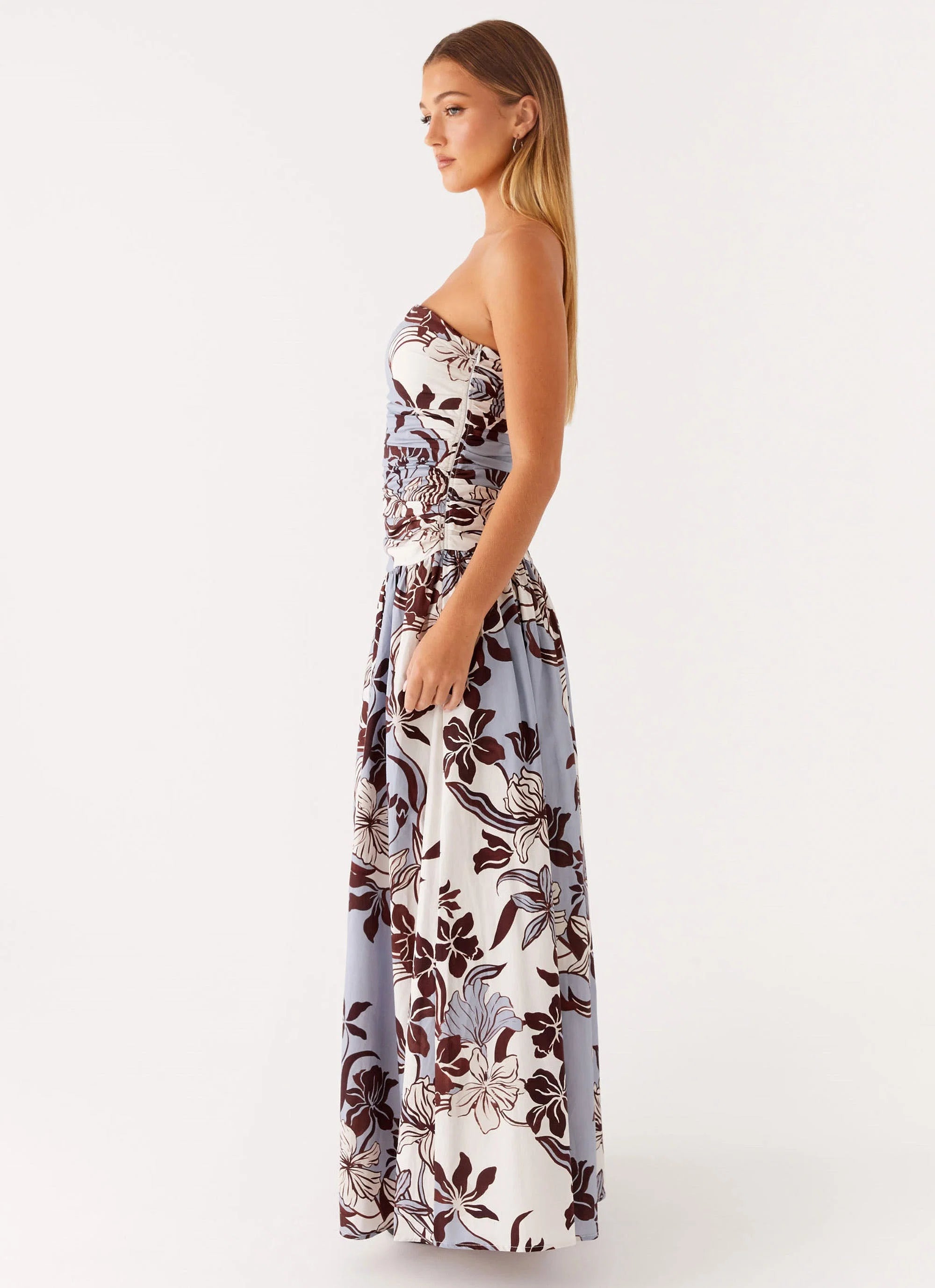 Carmel Maxi Dress Bluewood Blossom