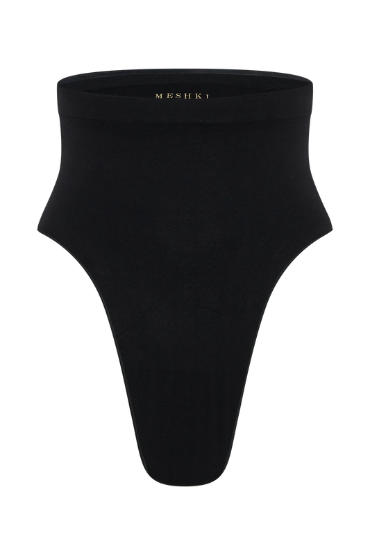 Saria High Waist Shapewear Briefs - Black