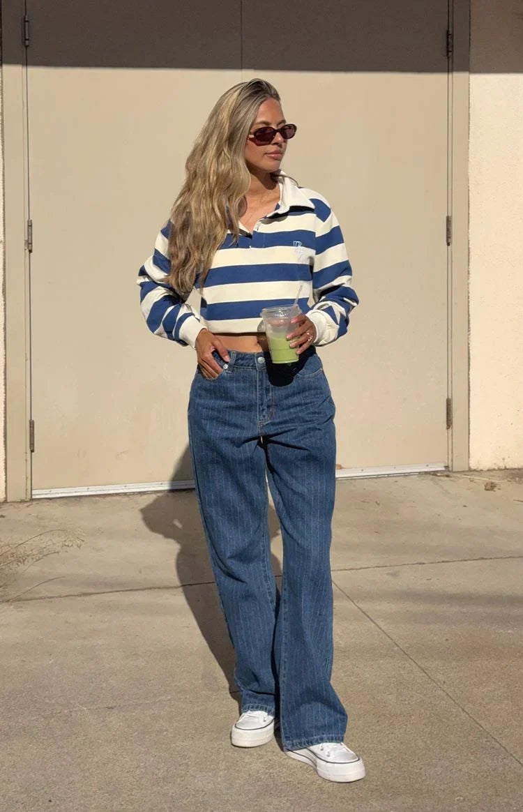 Carey Blue Striped Jersey