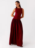 Shivani Maxi Dress Maroon