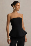 Gifted Black Bandeau Corset Top