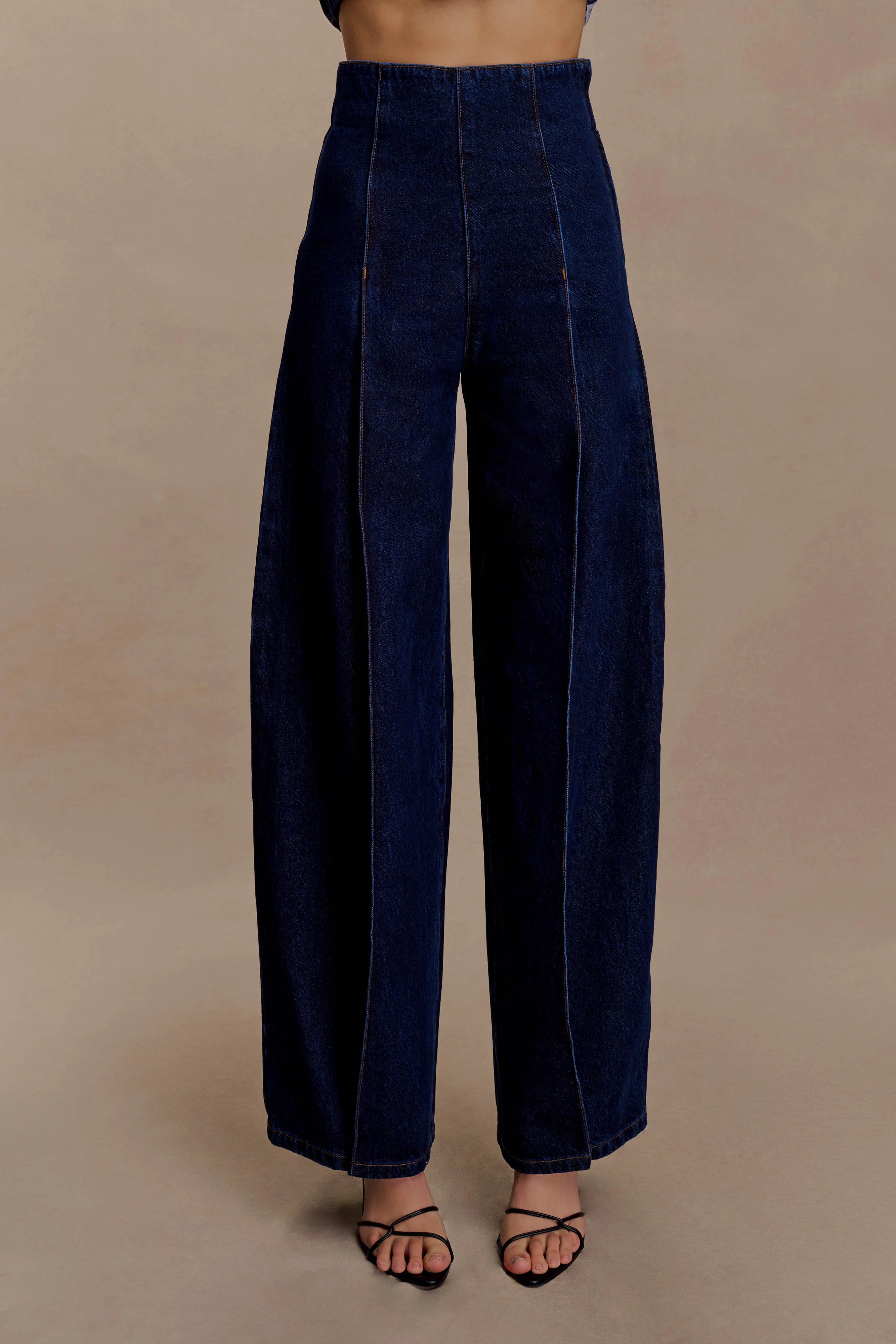 Beatrix High Rise Denim Jeans Indigo Blue