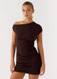 Liana Mini Dress Chocolate