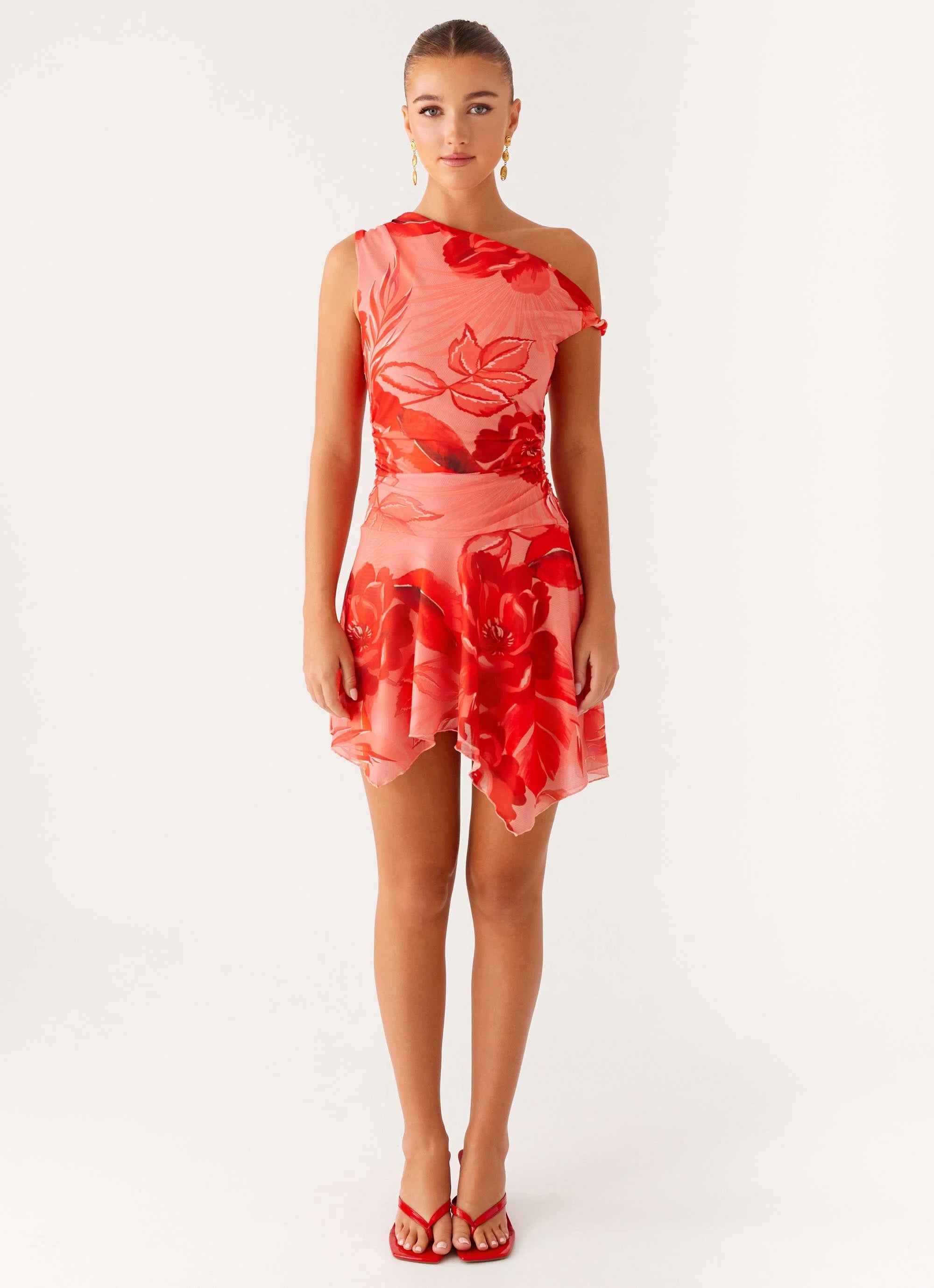 Wade Mini Dress Sicily Sunsets Print