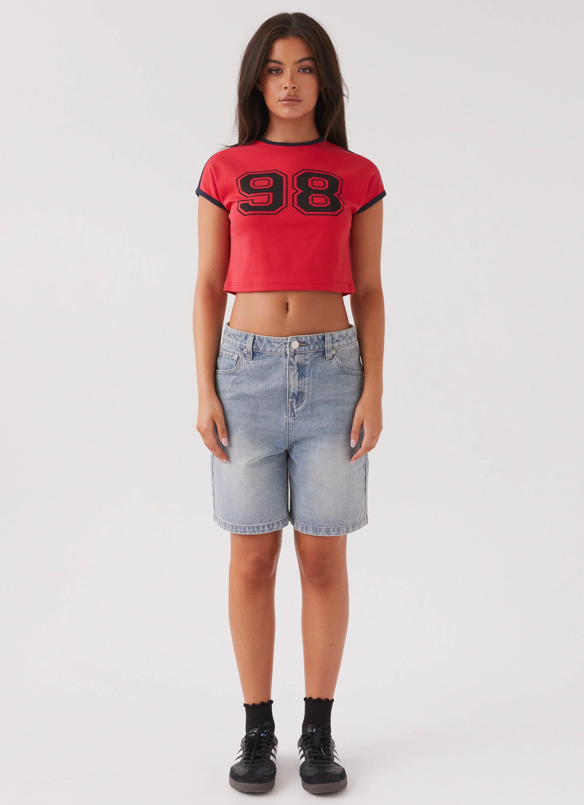 Hunter Denim Jorts Vintage Wash Blue