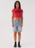 Hunter Denim Jorts Vintage Wash Blue